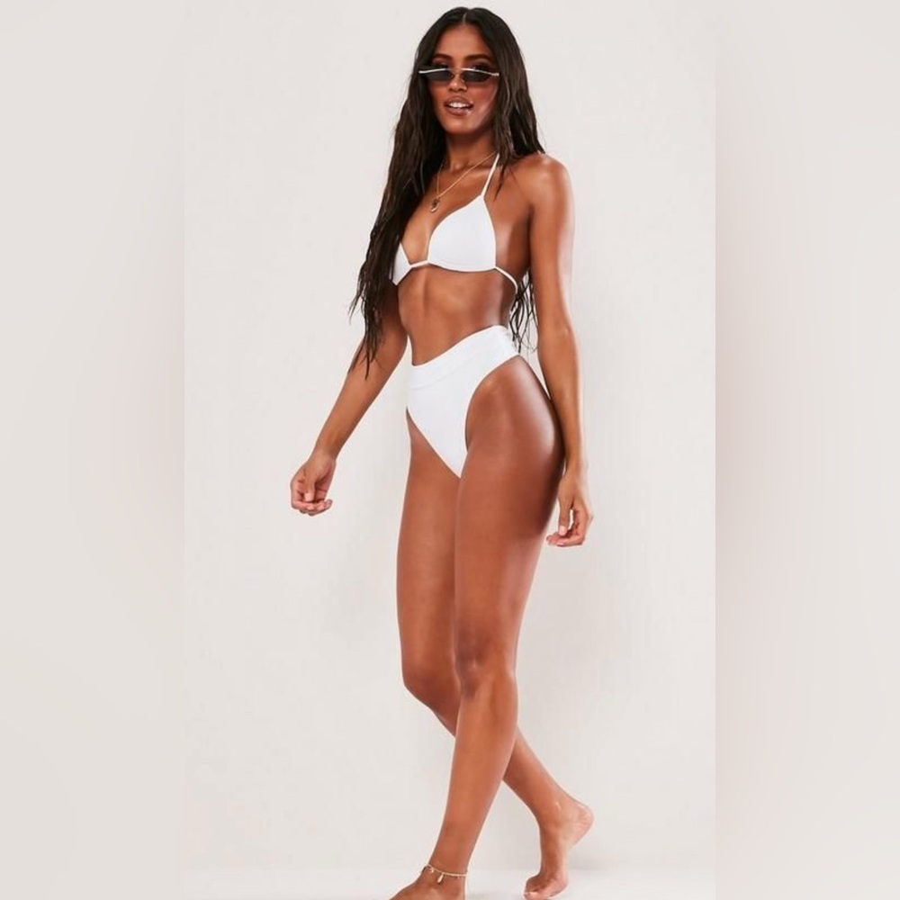 NWT Missguided super high leg high waisted bikini bottom